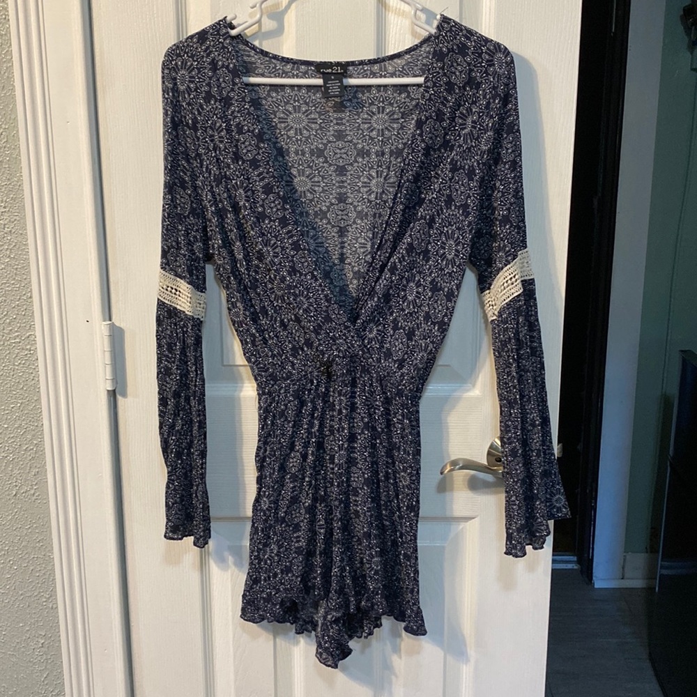 Navy blue romper!